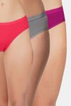 Bleeding Heart Medium Rise Full Coverage Bikini Panty (Pack of 3) - Multicolor — thumbnail 1